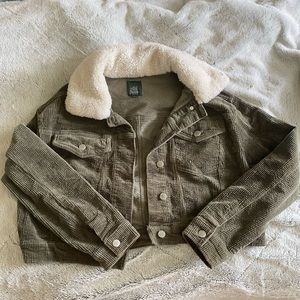 Corduroy Cropped Jacket